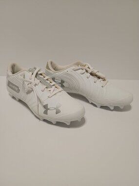 Under Armour Nitro White Silver Cleats Men’s Size 10 EU 44